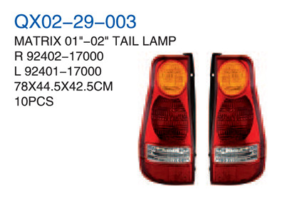 MATRIX 01"-02" TAIL LAMP 