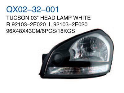 TUCSON 03"HEAD LAMP WHITE