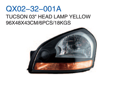 TUCSON 03"HEAD LAMP YELLOW