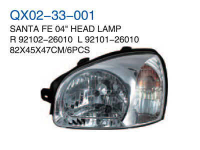 SANTA FE 04" HEAD LAMP