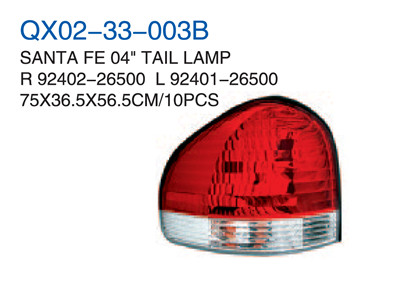 SANTA FE 04" TAIL LAMP