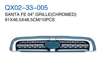 SANTA FE 04" GRILLE CHROMED