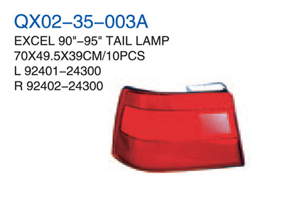 EXCEL 90"-95" TAIL LAMP