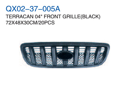 TERRACAN 04"FRONT GRILLE BLACK