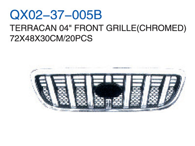 TERRACAN 04"FRONT GRILLE CHROMED