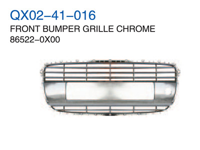 FRONT BUMPER GRILLE CHROME