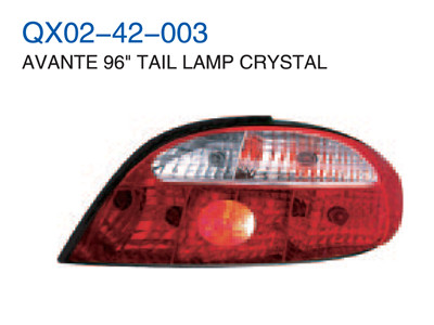 AVANTE 96" TAIL LAMP CRYSTAL