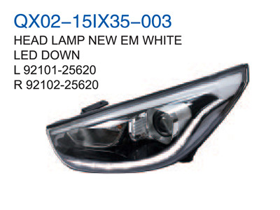 HEAD LAMP NEW EM WHITE LED DOWN