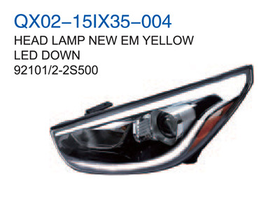 HEAD LAMP EM YELLOW LED DOWN