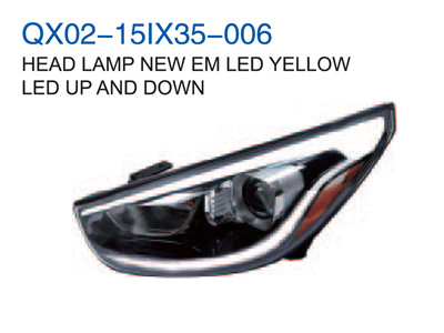 HEAD LAMP EM YELLOW LED DOWN AND UP