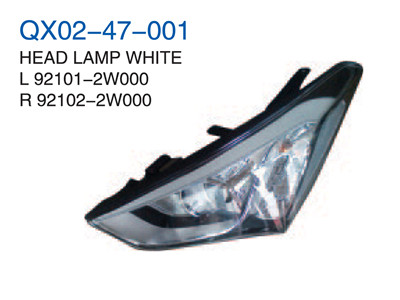 HEAD LAMP WHITE