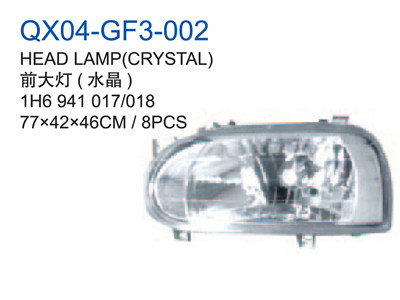 HEAD LAMP CRYSTAL