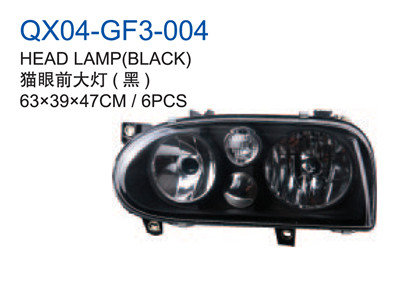 HEAD LAMP BLACK