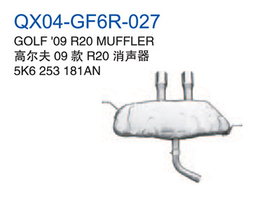 GOLF 09" R20 MUFFLER