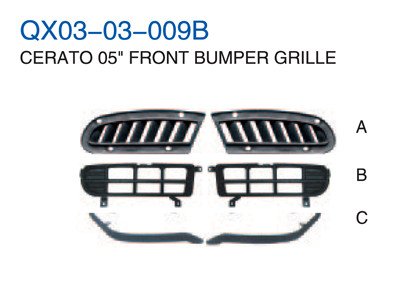 CERATO 05"FRONT BUMPER GRILLE