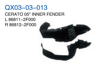 CERATO 05"INNER FENDER