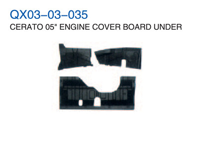 CERATO 05 ENGINE COVER BOARD UNDER