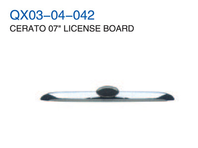 CERATO 07" LICENSE BOARD