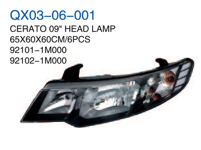 CERATO 09" HEAD LAMP