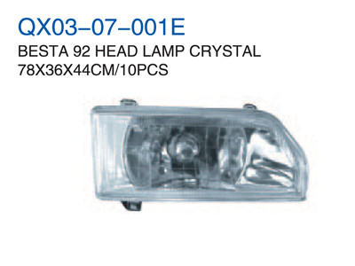 BESTA 92" HEAD LAMP CRYSTAL