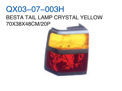 BESTA TAIL LAMP CRYSTAL YELLOW