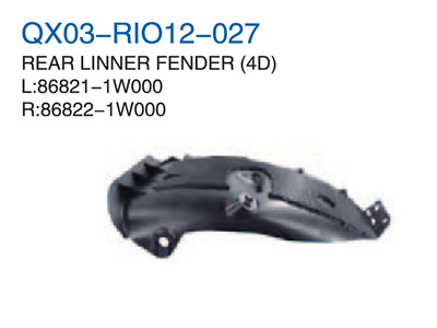 REAR LINNER FENDER 4D