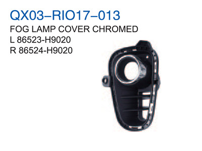 FOG LAMP COVER CHROMED