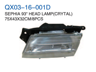 SEPHIA 93"HEAD LAMP CRYSTAL