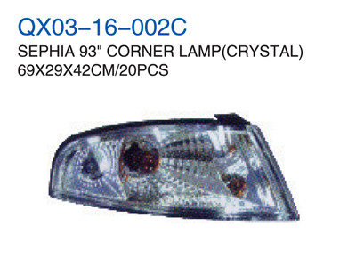 SEPHIA 93"CORNER LAMP CRYSTAL