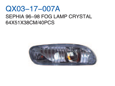 SEPHIA 96"-98"FOG LAMP CRYSTAL