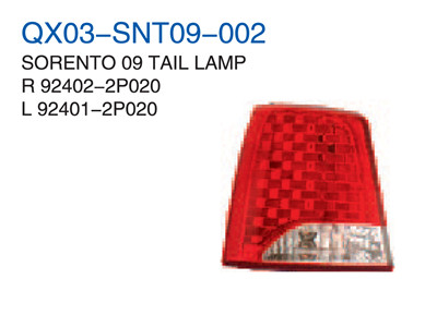 SORENTO 09" TAIL LAMP