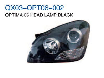 OPTIMA 06"HEAD LAMP BLACK