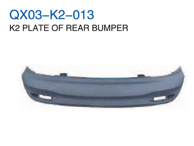 K2 PLATE OF REAR BUMPER