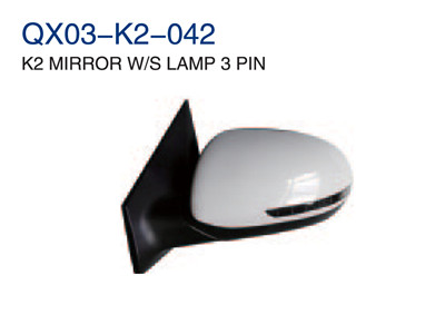 K2 MIRROR W/S LAMP 3 PIN