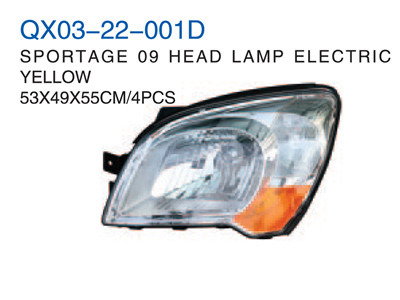 SPORTAGE 09" HEAD LAMP ELECTRIC WHITE