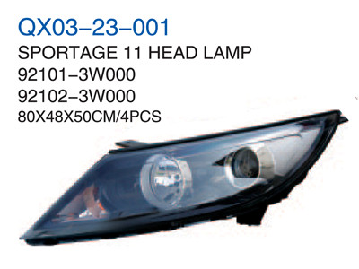 SPORTAGE 11" HEAD LAMP