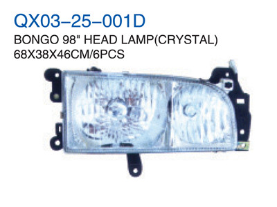 BONGO 98" HEAD LAMP CRYSTAL