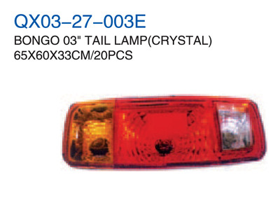 BONGO 03" TAIL LAMP CRYSTAL