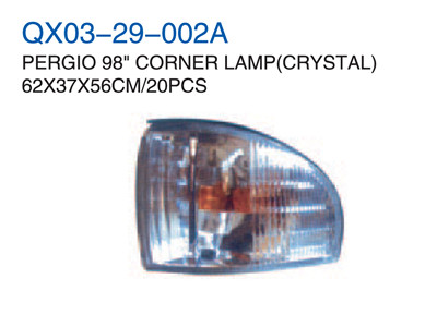 PERGIO 98"CORNER LAMP CRYSTAL