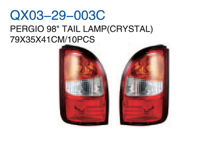 PERGIO 98"TAIL  LAMP CRYSTAL