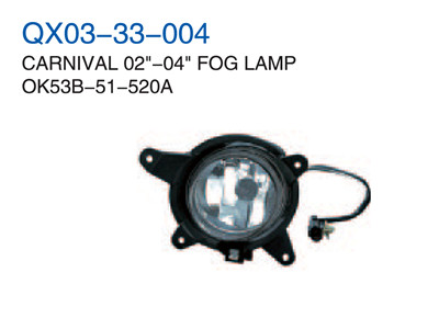 CARNIVAL 02"-04"FOG LAMP